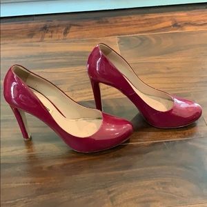 Liu Liu pink patent leather heels